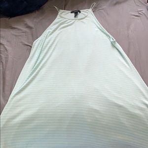 Mint and white swing dress